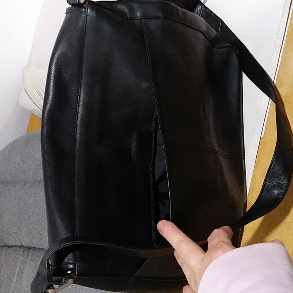 Vintage Frye leather messenger bag black - Picture 6 of 12